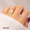 ARJ-144 Moon Couple Rings Adjustable Matching Rings For Couples Elegant Design And Daily Wear (black)