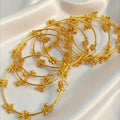 Kashmiri Chudi – Traditional Ethnic Bangles with Vibrant Colors and Intricate Designs | Size : 2.4 | Golden | Pack of 4