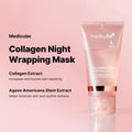 Medicube Collagen Overnight Wrapping Peel Off Facial Mask Pack 75ml Korean Skincare For Radiant Hydrated Skin - Made In Korea